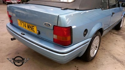 Lot 331 - 1989 FORD ESCORT XR3I CONV