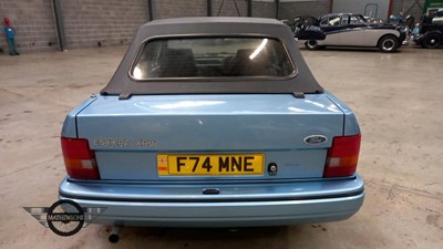 Lot 331 - 1989 FORD ESCORT XR3I CONV