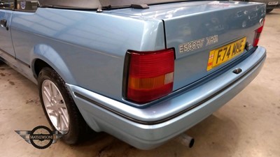 Lot 331 - 1989 FORD ESCORT XR3I CONV