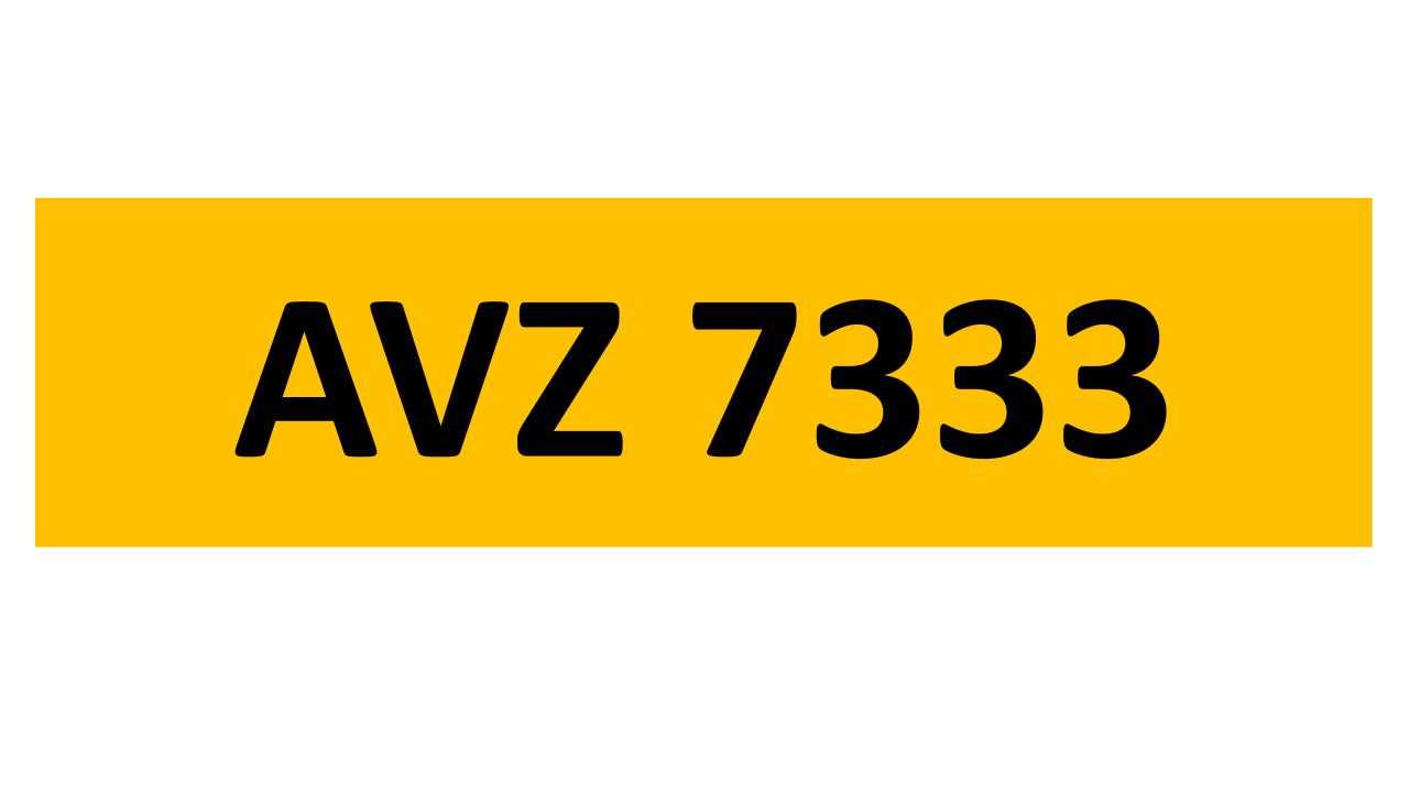 Lot 16 - REGISTRATION ON RETENTION - AVZ 7333