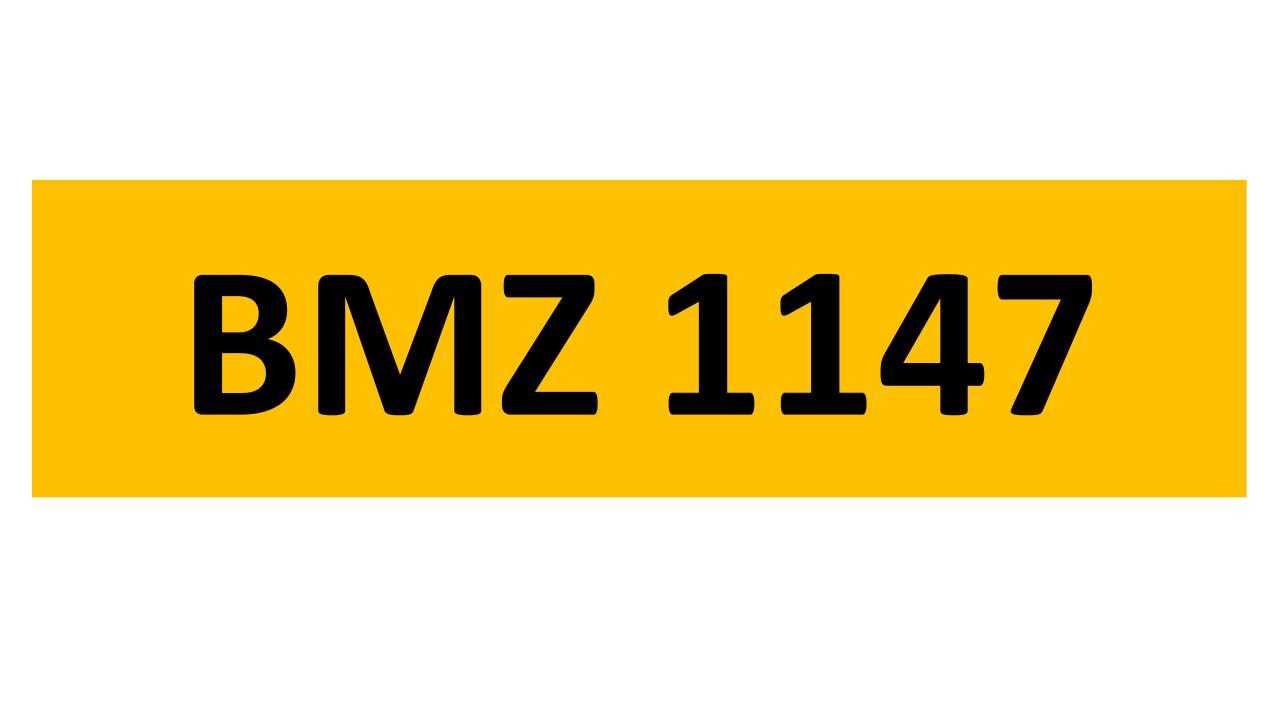 Lot 28 - REGISTRATION ON RETENTION - BMZ 1147