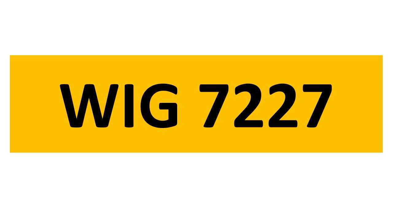 Lot 83 - REGISTRATION ON RETENTION - WIG 7227