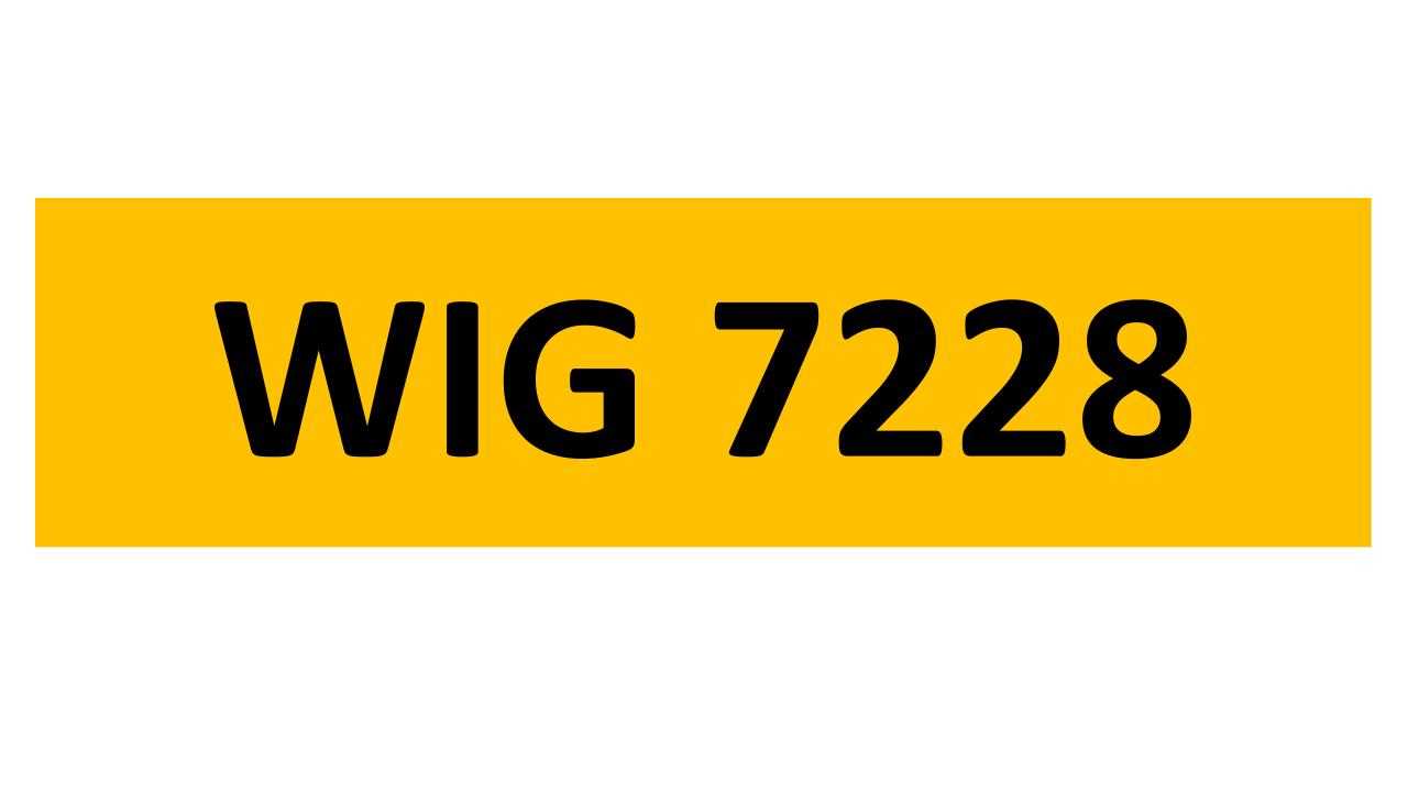 Lot 84 - REGISTRATION ON RETENTION - WIG 7228