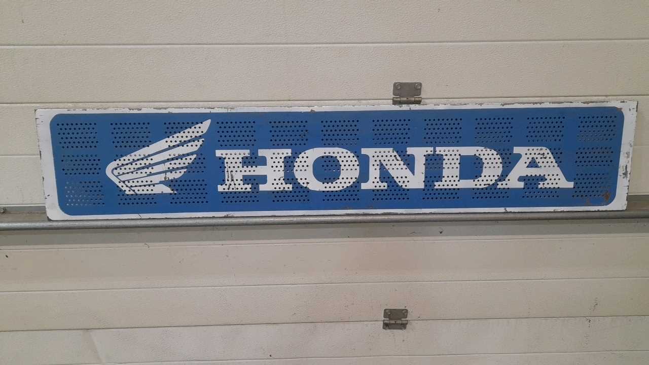 Lot 352 - METAL HONDA SIGN 53" X 10"