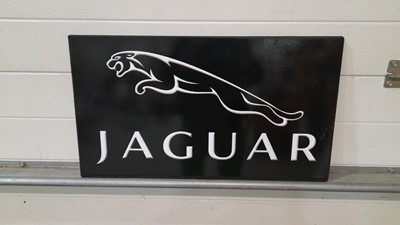 Lot 392 - JAGUAR SIGN 25" X 14"