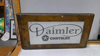 Lot 572 - DAIMLER LIGHT UP SIGN 24" X 12"