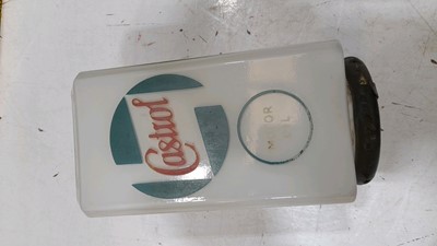 Lot 201 - CASTROL MOTOR OIL GLASS GLOBE 8" X 4"