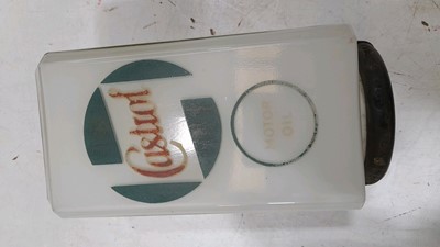 Lot 201 - CASTROL MOTOR OIL GLASS GLOBE 8" X 4"