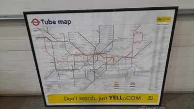 Lot 524 - LARGE ORIGINAL UNDERGROUND TUBE MAP