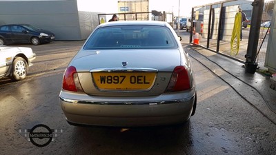 Lot 204 - 2000 ROVER 75 CONNOISSEUR SE AUTO