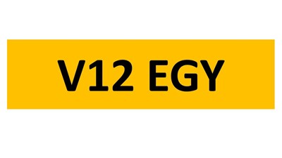 Lot 117-13 - REGISTRATION ON RETENTION - V12 EGY