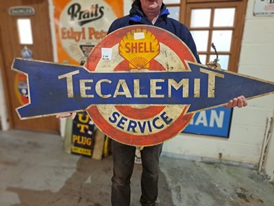 Lot 295 - TECALEMIT TIN SIGN 52" X 23"