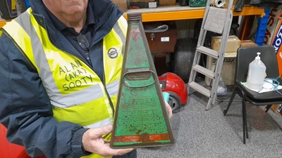 Lot 474 - PYRAMID OIL CAN VERY RARE SHAPE 14" TALL