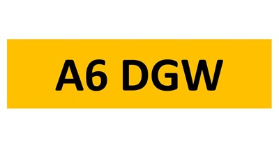 Lot 126-13 - REGISTRATION ON RETENTION - A6 DGW