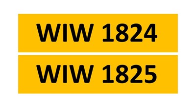 Lot 128-13 - REGISTRATIONS ON RETENTION - WIW 1824 & WIW 1825