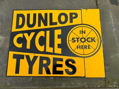 Lot 115 - DUNLOP CYCLE TYRES SIGN  36" X 9.5"