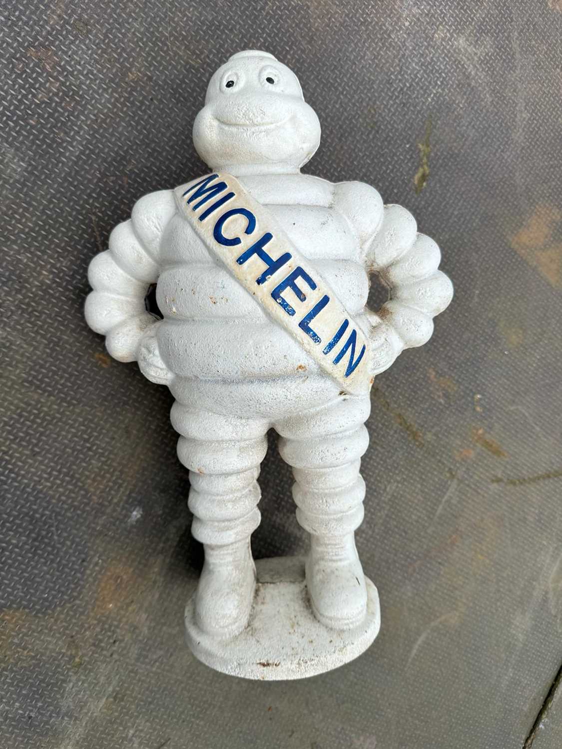 Lot 356 - CAST IRON MICHELIN MAN  15" DIA