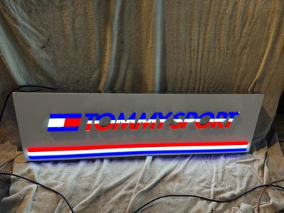 Lot 384 - TOMMY SPORT LIGHT UP SIGN  47" X 14"