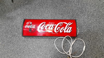 Lot 335 - COCA COLA ILLUMINATED SIGN  27" X 4"