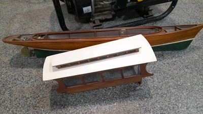 Lot 411 - 4X WOODEN RADIO CONTROLLED BOATS  ( NO RADIO GEAR WITH THESE BOATS )