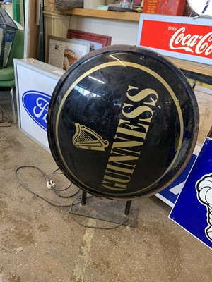 Lot 231 - ILLUMINATED GUINNESS DOUBLE SIDED SIGN