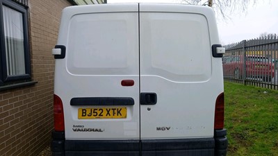 Lot 653 - 2002 VAUXHALL MOVANO DTI 2800 SWB