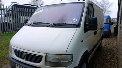 Lot 653 - 2002 VAUXHALL MOVANO DTI 2800 SWB