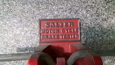 Lot 222 - SALTER MOTOR CYCLE BRAKE TESTER