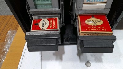 Lot 700 - CRAVEN (A) VINTAGE CIGARETTE VENDING MACHINE 1920'S / 1930'S