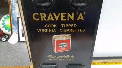 Lot 700 - CRAVEN (A) VINTAGE CIGARETTE VENDING MACHINE 1920'S / 1930'S