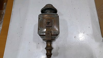 Lot 51 - OLD STYLE BRASS FIAT CAR LAMP