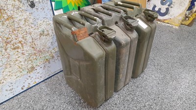 Lot 291 - 3X MILITARY JERRY CANS