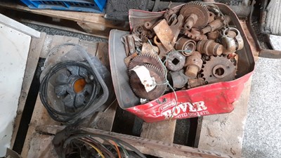 Lot 107 - PALLET OF ASSORTED MOTOR CYCLE SPARE PARTS