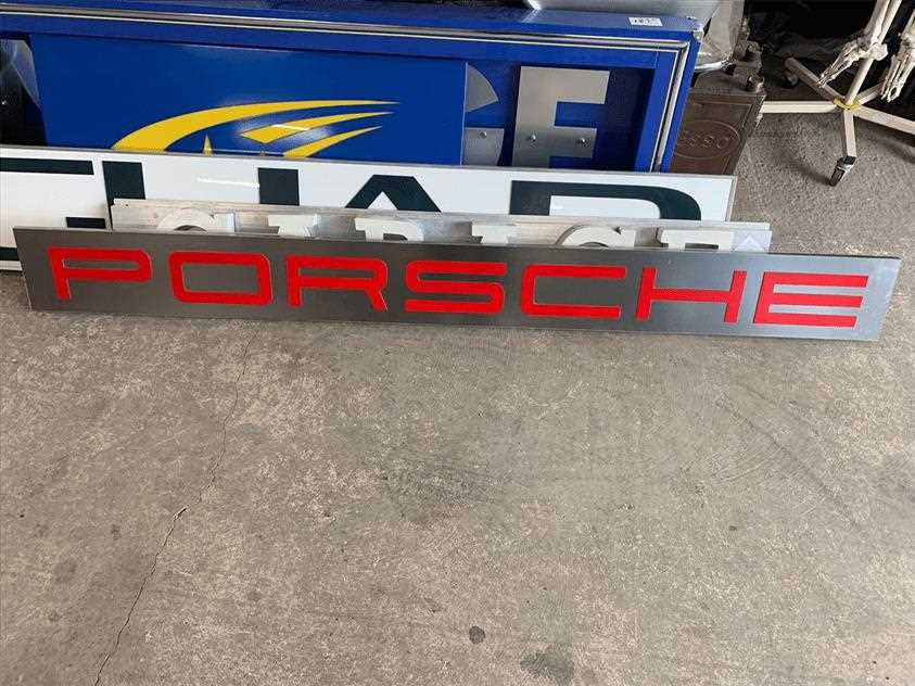 Lot 1 - PORSCHE DEALER SIGN