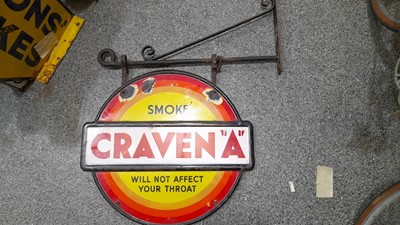 Lot 44 - CRAVEN "A" DOUBLE SIDED HANGING SIGN 22" DIA
