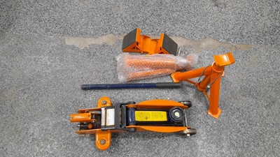 Lot 249 - RAC TROLLEY JACK & AXLE STANDS ( PROCEEDS TO AIR AMBULANCE CHARITY )