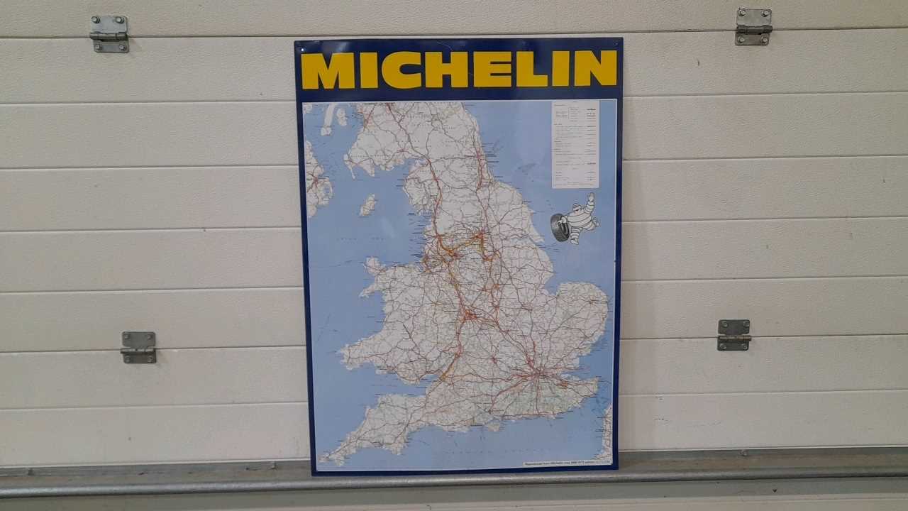 Lot 185 - MICHELIN SIGN OF ENGLAND & WALES 968 1972 EDITION