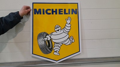 Lot 191 - MICHELIN SIGN YELLOW 22" X 28"
