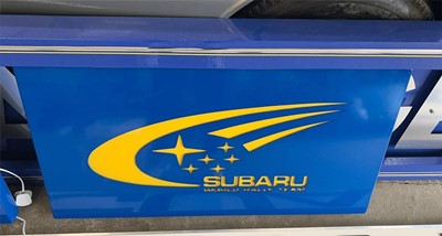 Lot 111 - SUBARU WORLD RALLY TEAM ILLUMINATED SIGN