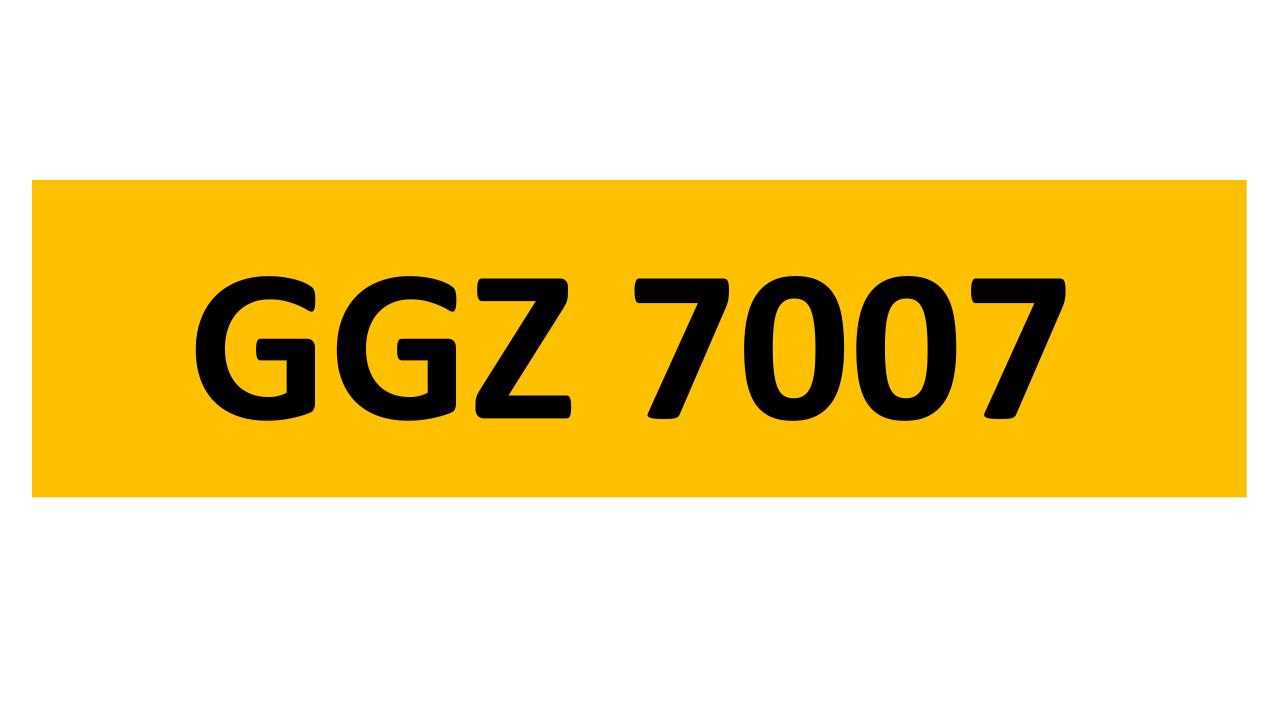 Lot 39 - REGISTRATION ON RETENTION - GGZ 7007