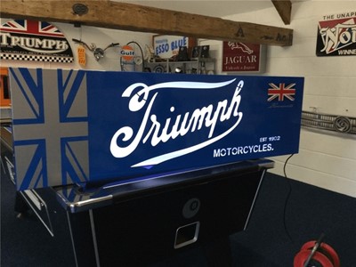 Lot 126 - LARGE TRIUMPH MOTORCYCLES SIGN