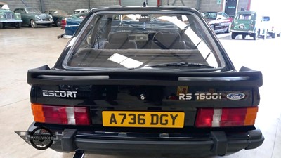 Lot 663 - 1983 FORD ESCORT RS 1600i