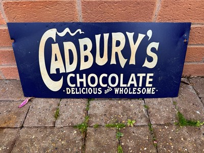 Lot 73 - CADBURY'S CHOCOLATE SIGN 22" X 10"