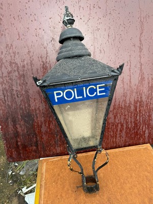 Lot 74 - PERIOD STYLE POLICE POLE MOUNTED LAMP 45" X 16"