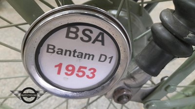 Lot 573 - 1957 BSA BANTAM D1