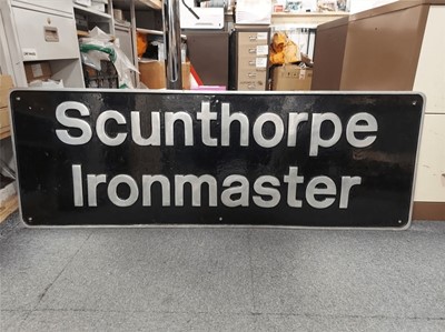 Lot 131 - LOCO NAME PLATE: SCUNTHORPE IRON MASTER