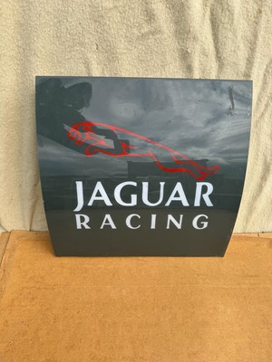 Lot 322 - JAGUAR RACING LIGHT UP PERSPEX SIGN 21" X 21"