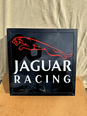 Lot 342 - JAGUAR RACING LIGHT UP SIGN 24" X 24"