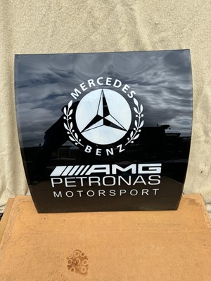 Lot 400 - MERCEDES  BENZ AMG , LIGHT UP SIGN 27" X 26"