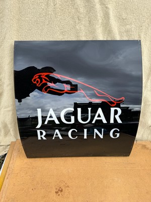 Lot 416 - JAGUAR RACING, LIGHT UP SIGN 26" X 27"